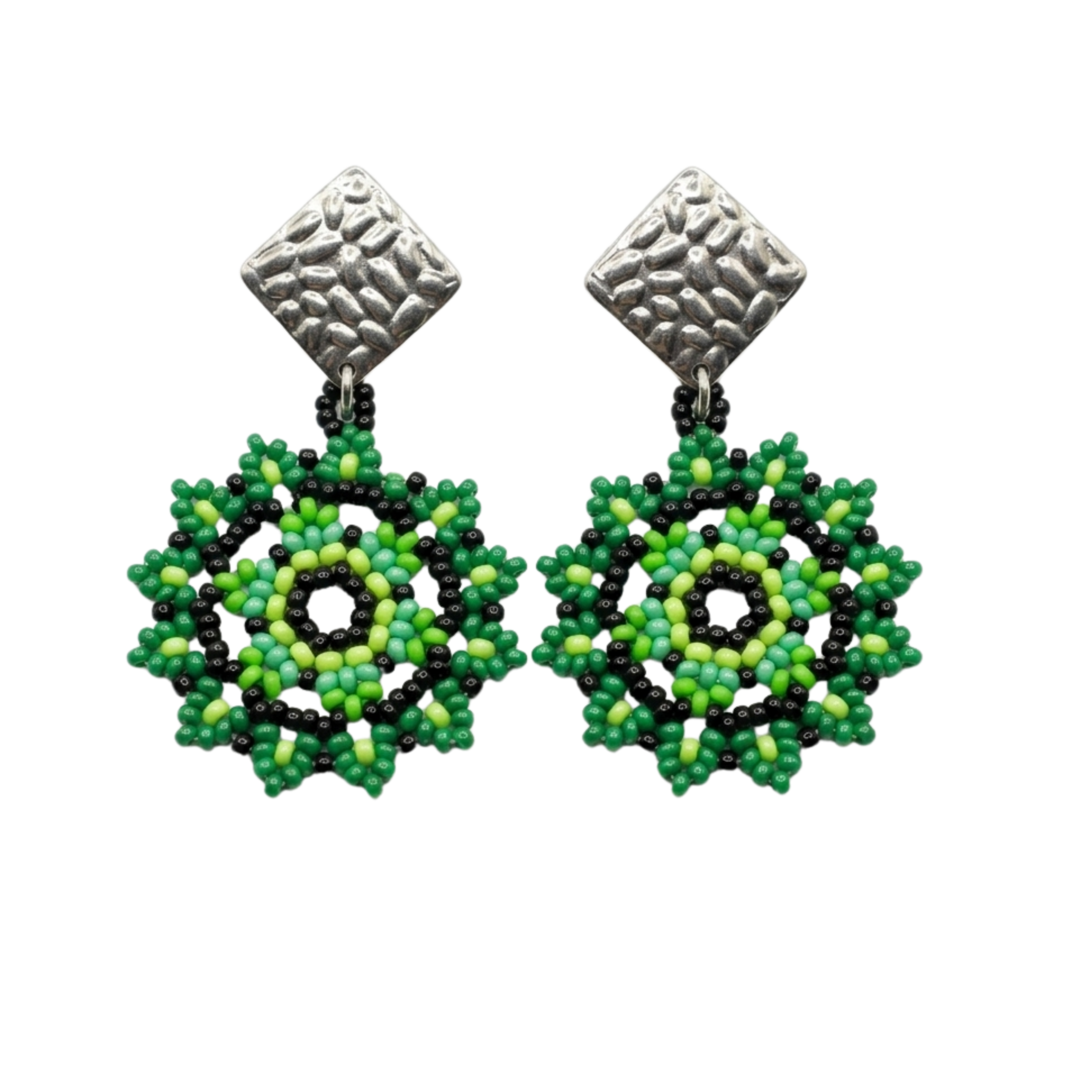 Colecciones Arete mándala Verde