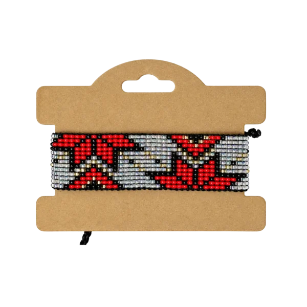 brazalete trebol rojo carton wepb