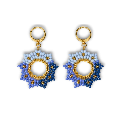 Arete corona azul