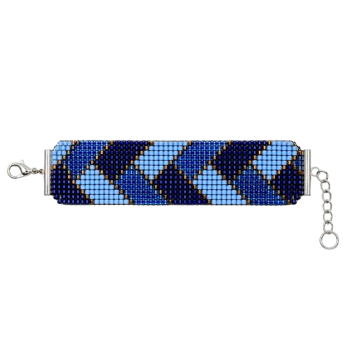 Brazalete franjas azules