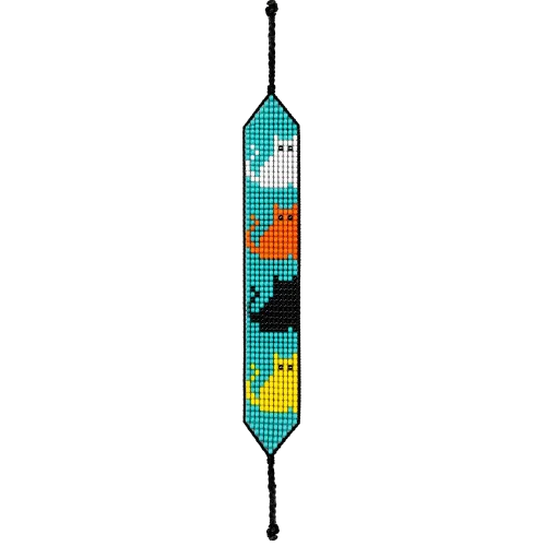 Brazalete gatos de colores